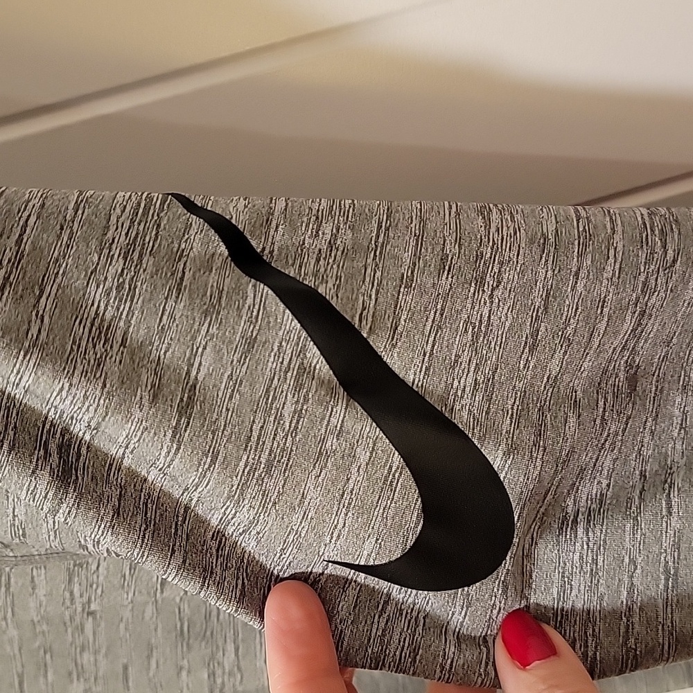 Nike Pro Dri Fit Grey Black Athletic Leggings Size Small - Picture 6 of 9